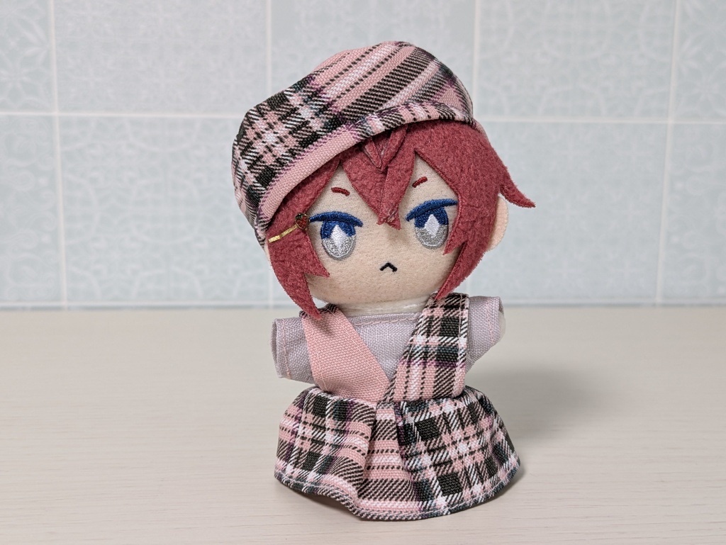 ワンピース＆ベレー帽セット（ピンク）