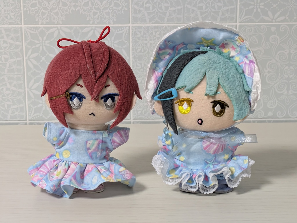 海の宝物柄ワンピースセット