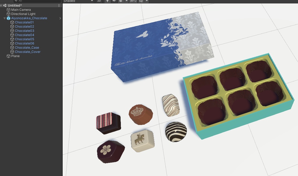 チョコレート 3Dモデル