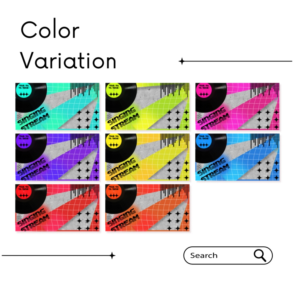 12/15【期間限定FREE】|ストリート&ポップなサムネイル素材|Vtuber