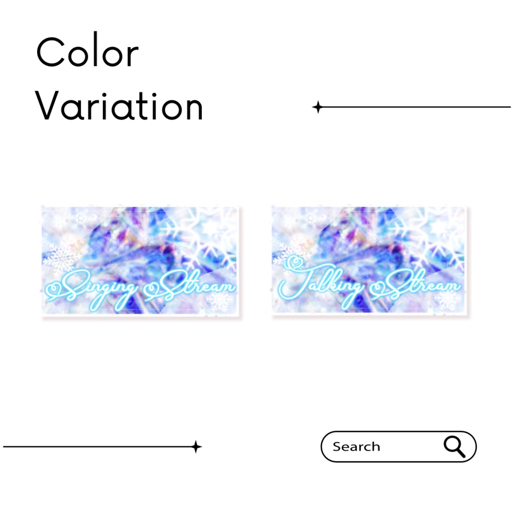12/22【期間限定FREE】|冬イメージの綺麗系サムネイル素材|Vtuber素材