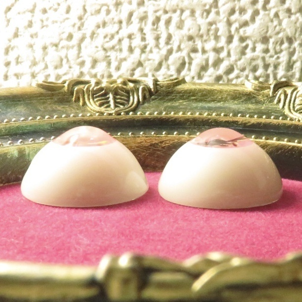 20mmレジンアイ(遊泳金魚 桜と真珠)