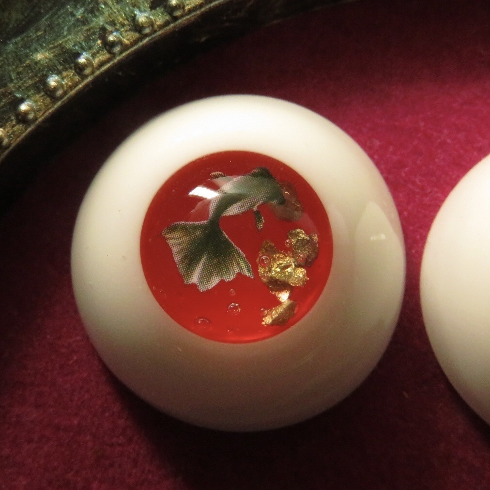 20mmレジンアイ(遊泳金魚 砂金)