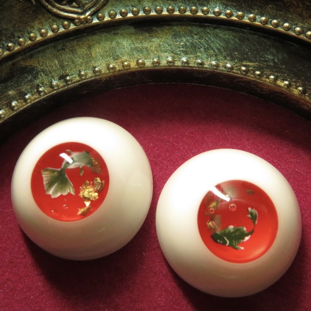 20mmレジンアイ(遊泳金魚 砂金)