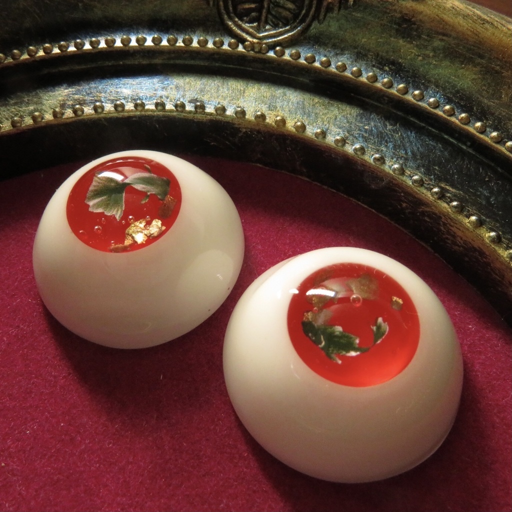 20mmレジンアイ（遊泳金魚　砂金）