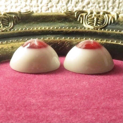 18mmレジンアイ(十字キャッツアイ ルビー)