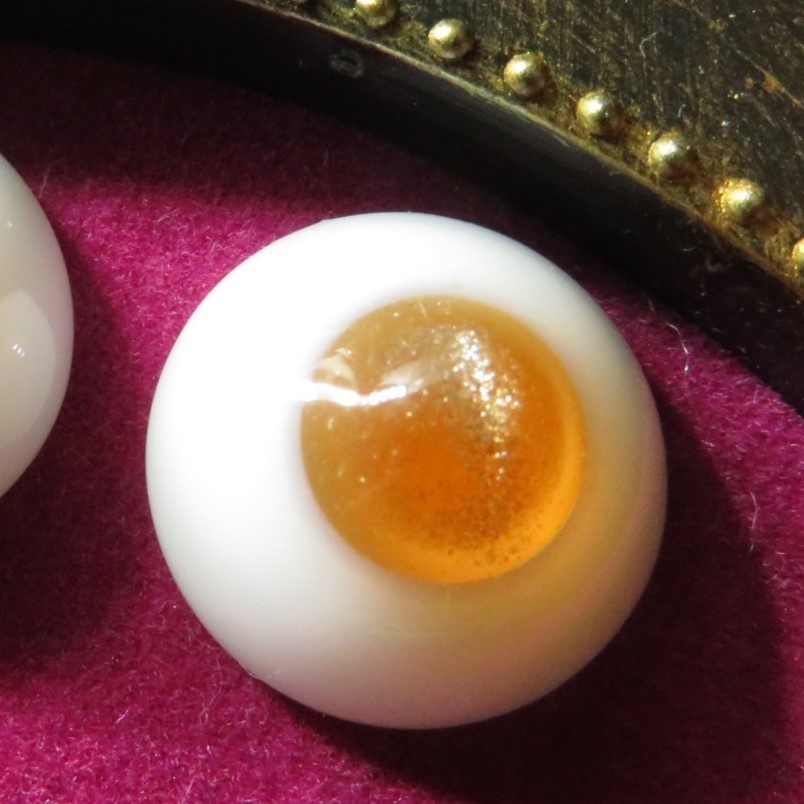 14mmレジンアイ(キャッツアイ 蜂蜜)