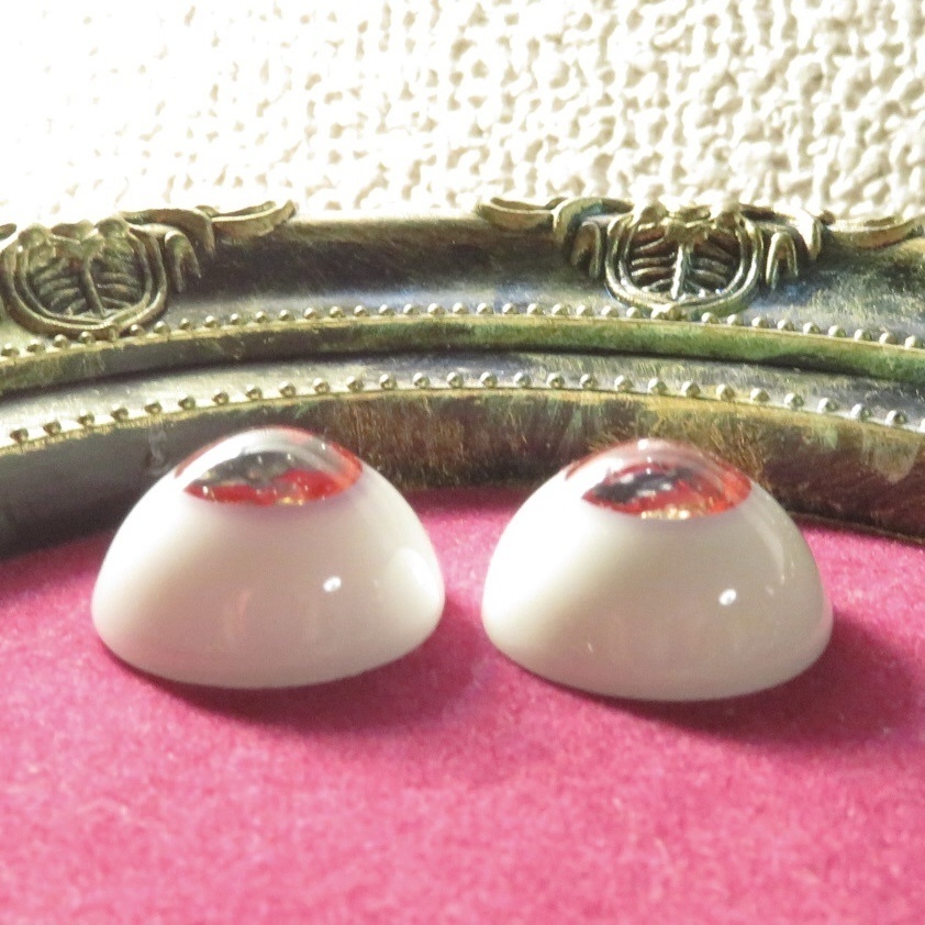 18mmレジンアイ(金箔金魚)