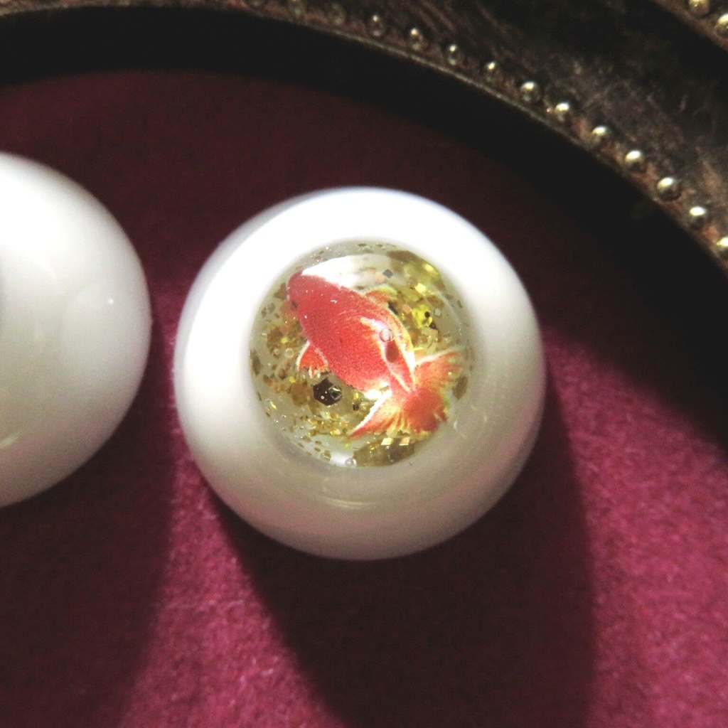 22mmレジンアイ(御神酒金魚)
