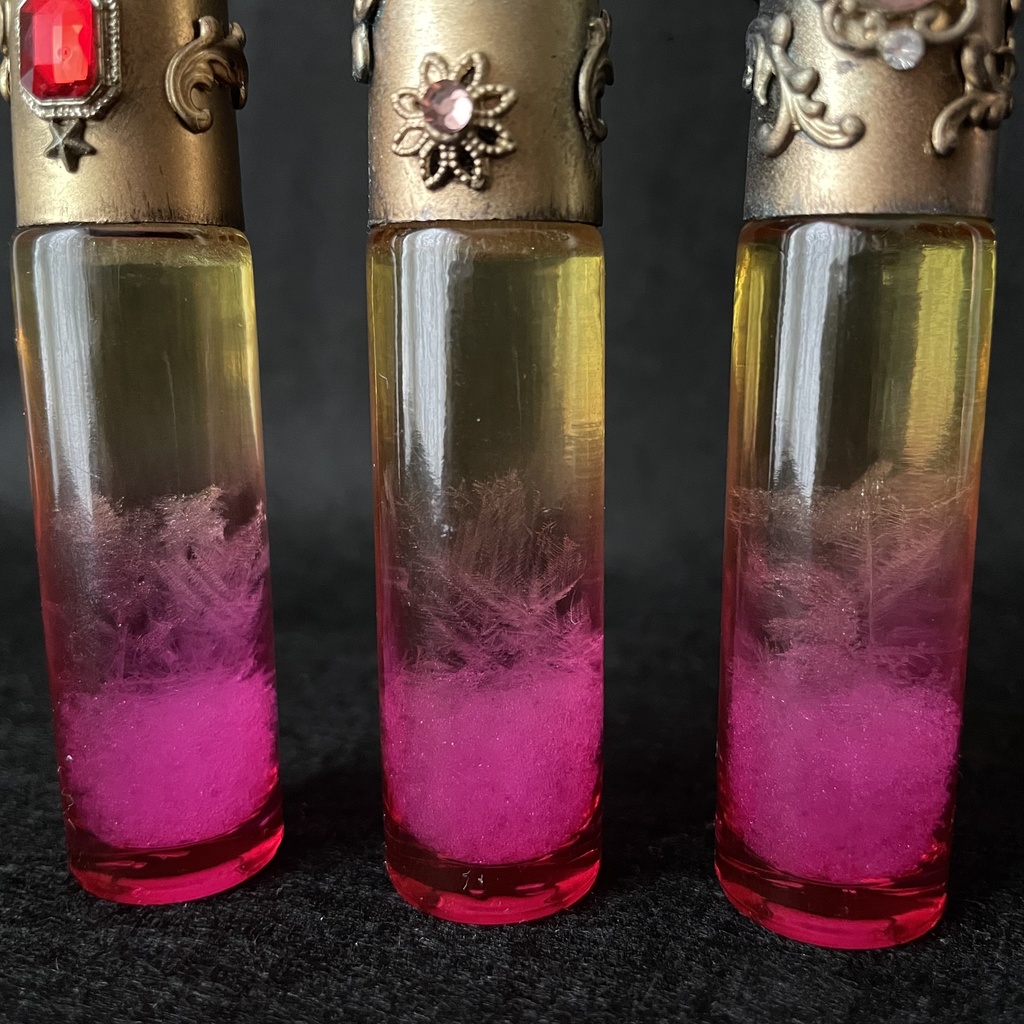 香水瓶天気管(ピンクイエロートルマリン)