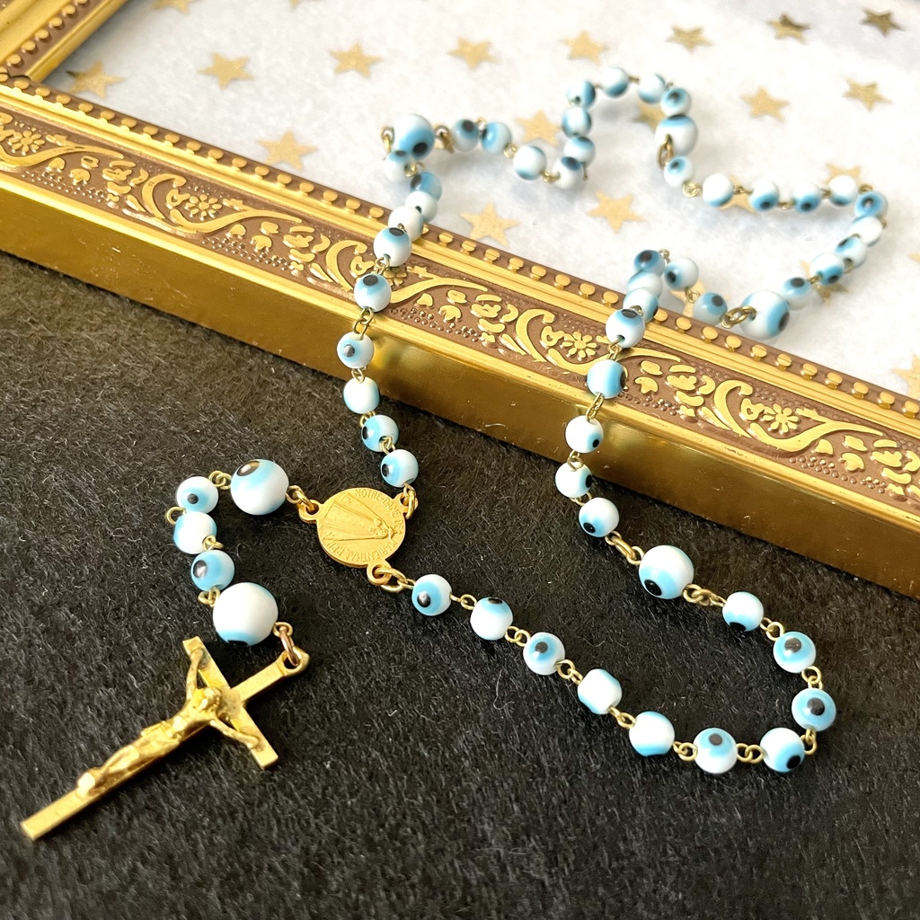 ミニチュアロザリオ：59個の恋する目