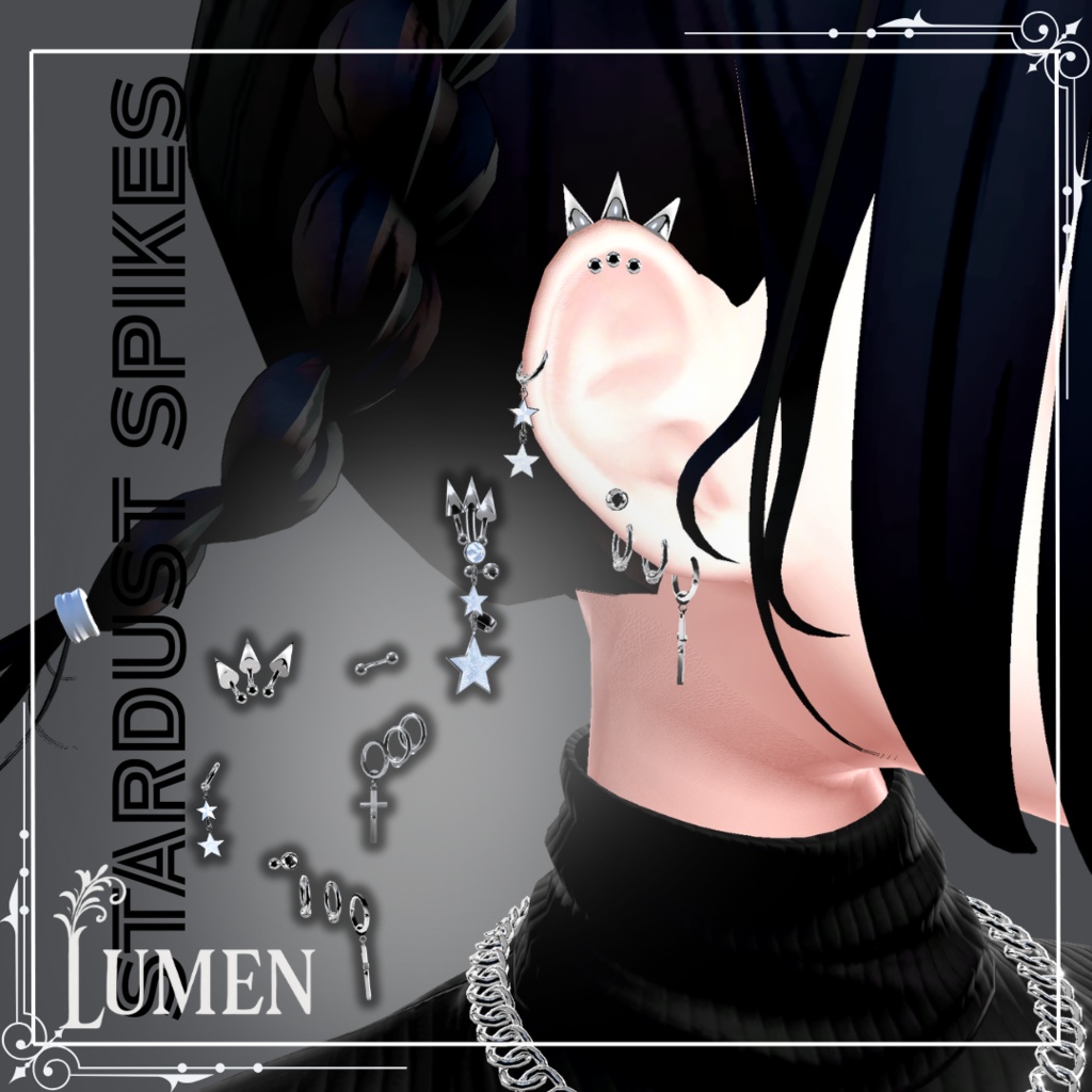 STARDUST SPIKES ボディピアス(5アバター対応)