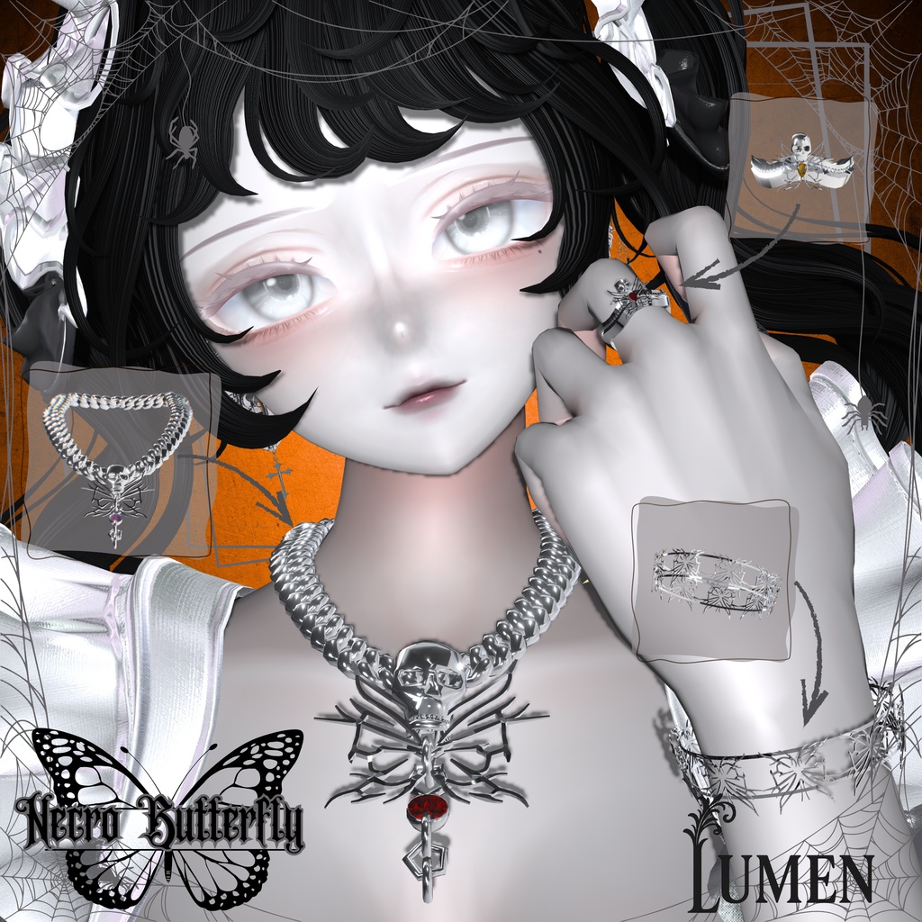 SALE!!!!🦋Necro Butterfly🦋【10アバター対応セット】【MA対応】