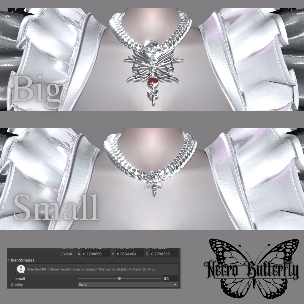 Necro Butterfly【10アバター対応セット】【MA対応】