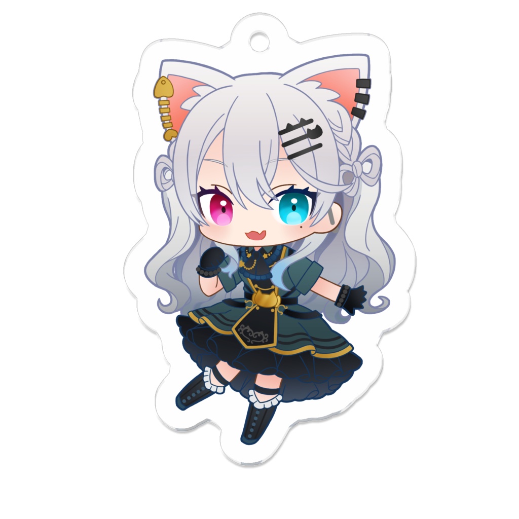 ねこめぐんそう軍服アクキーAタイプ