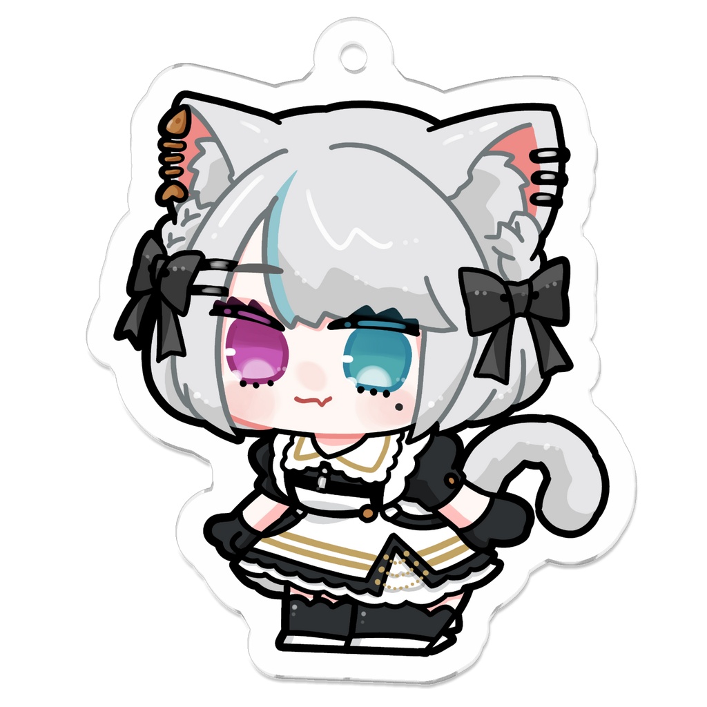 ねこめぐんそうメイド衣装アクリルキーホルダーA