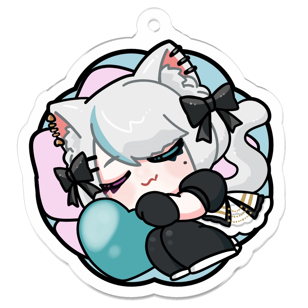 ねこめぐんそうメイド衣装アクリルキーホルダーC