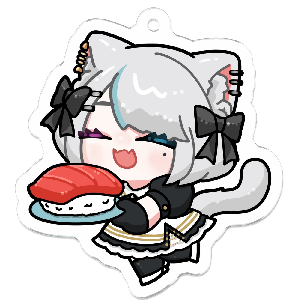 ねこめぐんそうメイド衣装アクリルキーホルダーB