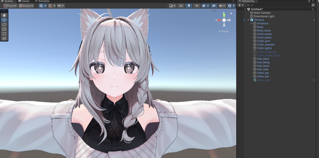 VRChat 瞳テクスチャ シイタケ目? rurune shinano対応