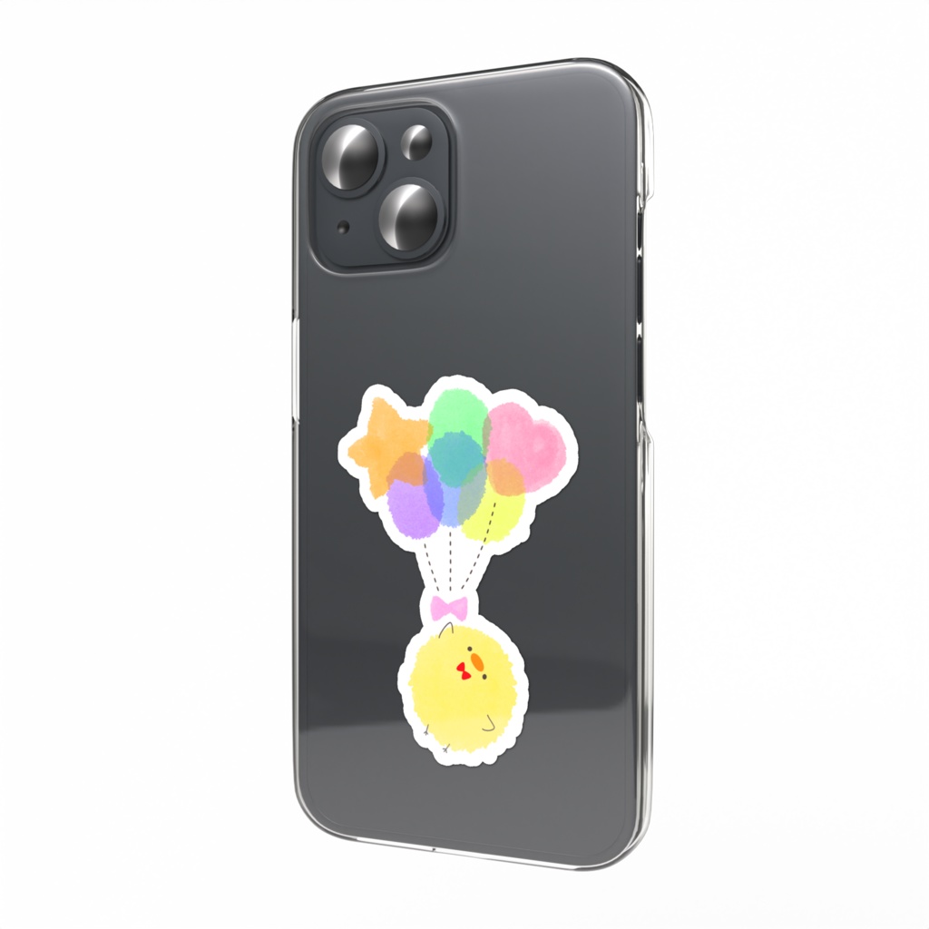 ふうせんひよこステッカー