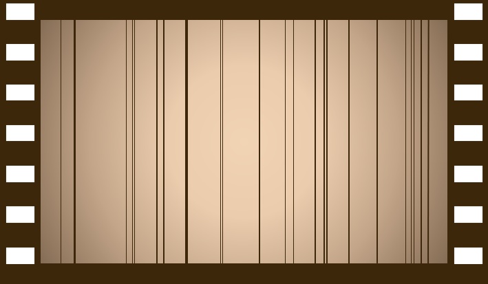 古びた映画フィルム風フレーム