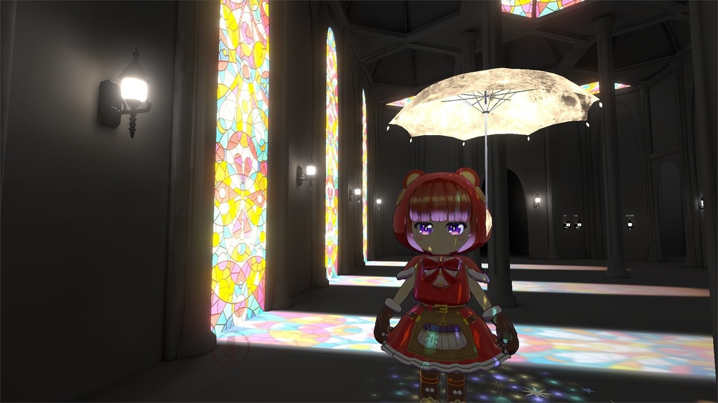 オリジナル3Dモデル「くまずきんちゃん」VRChatアバター
