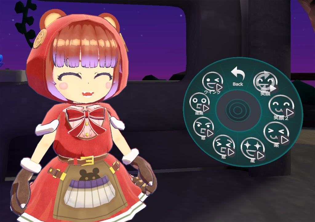 オリジナル3Dモデル「くまずきんちゃん」VRChatアバター