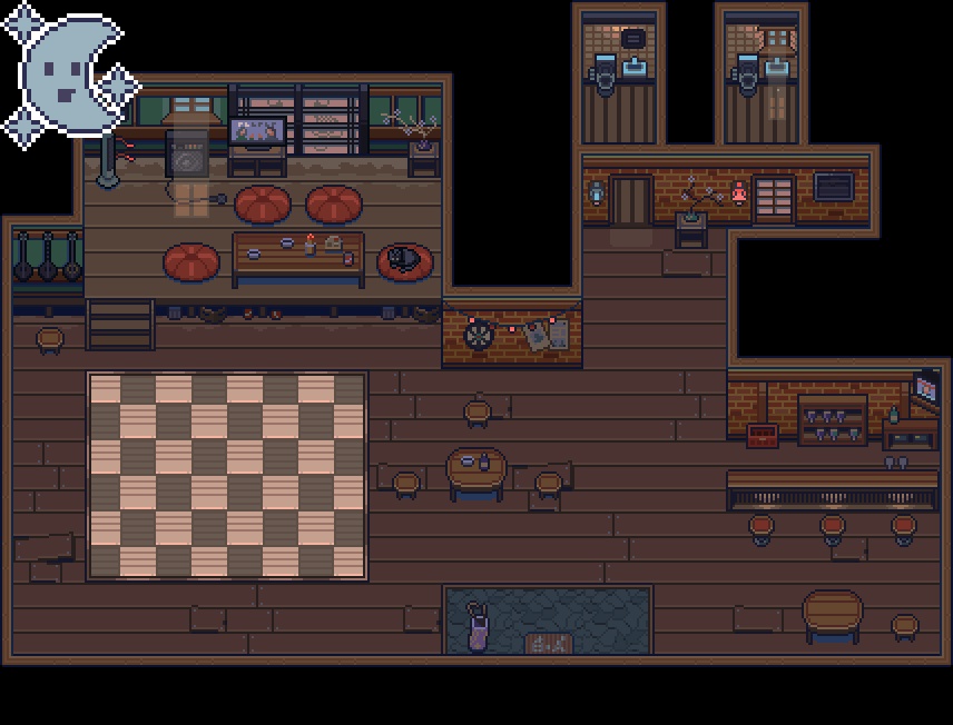 ザ・日本コレクション: バー内部(ゲーム素材)