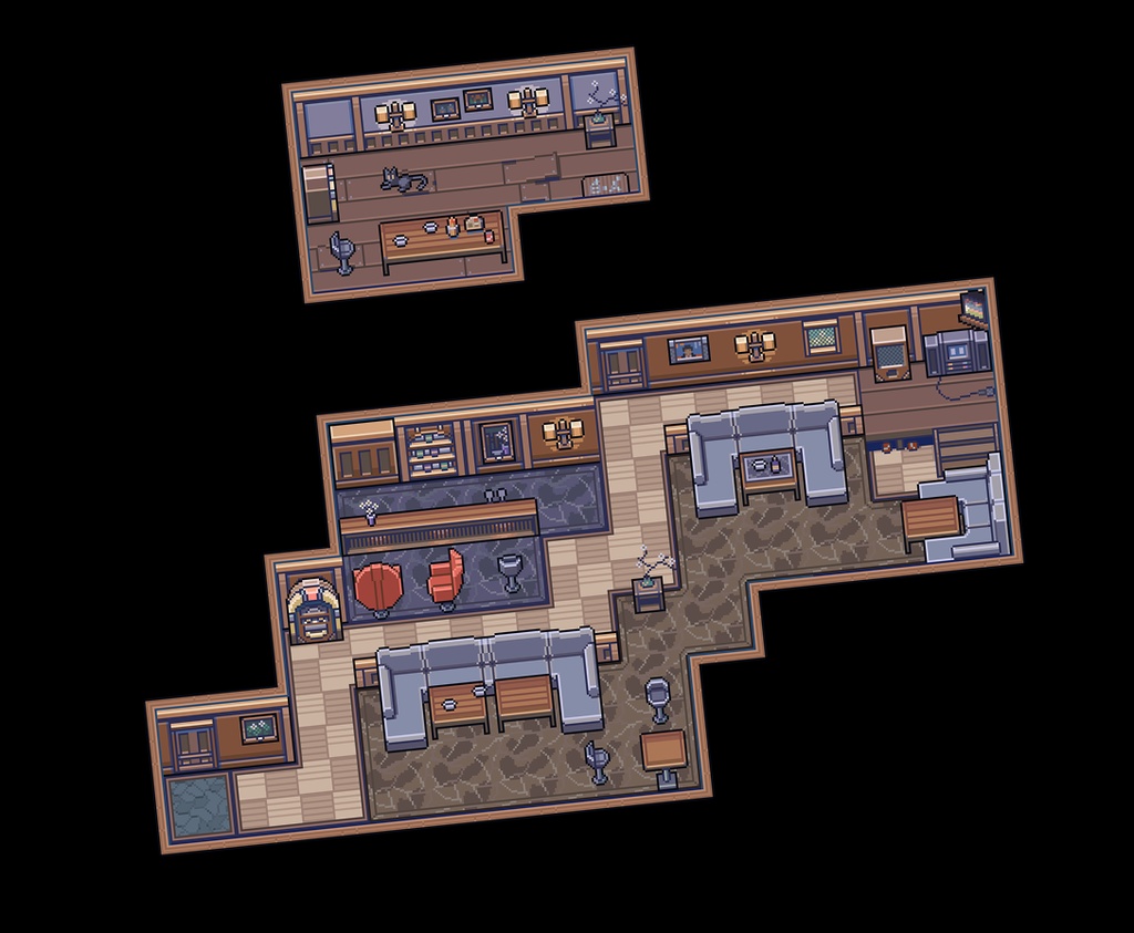 ザ・日本コレクション: バー内部(ゲーム素材)