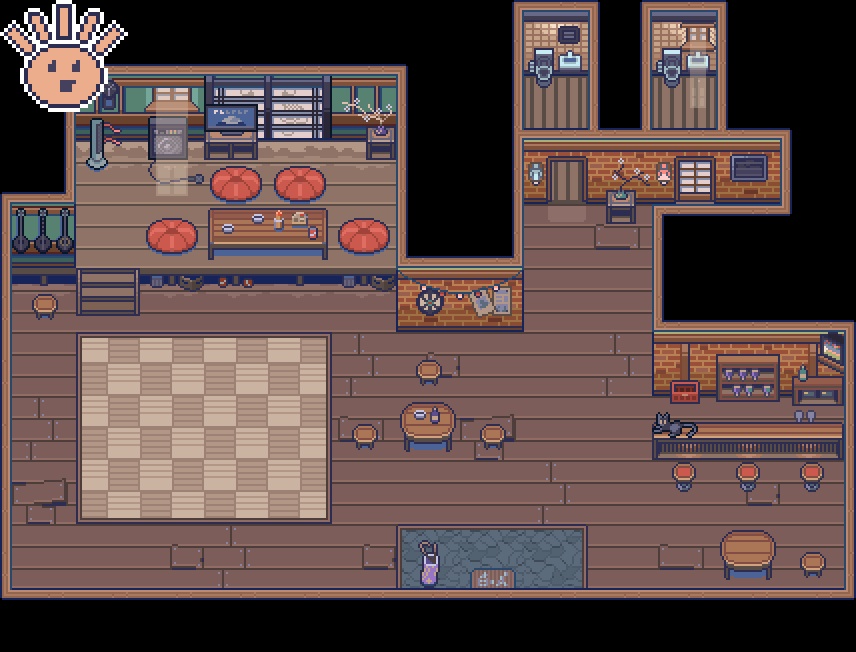 ザ・日本コレクション: バー内部(ゲーム素材)