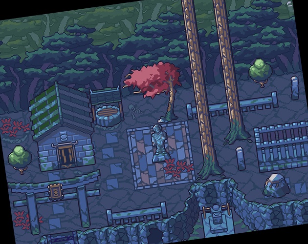 ザ・日本コレクション: 森の墓地(ゲーム素材)