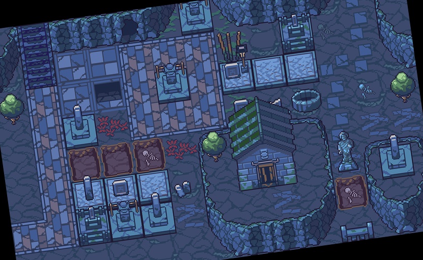 ザ・日本コレクション: 森の墓地(ゲーム素材)