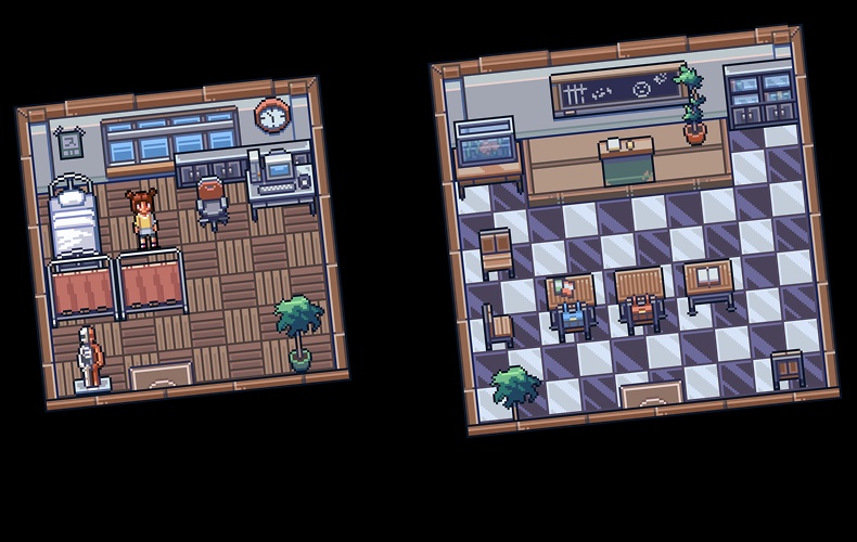 ザ・日本コレクション: 学校の内部(ゲーム素材)