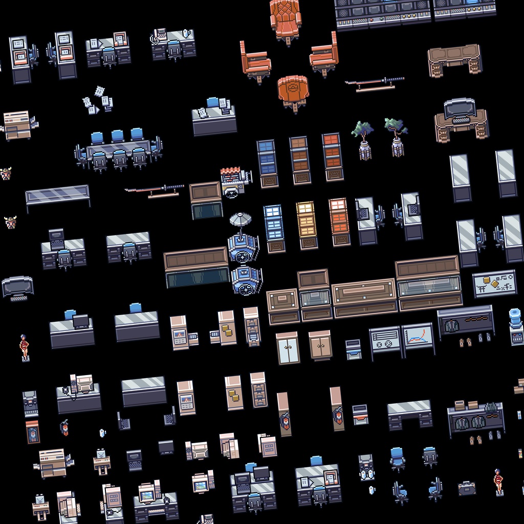 ザ・日本コレクション: オフィスの内部(ゲーム素材)