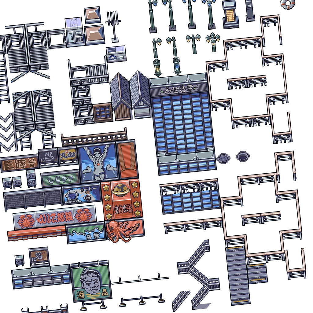 ザ・日本コレクション: 道頓堀(ゲーム素材)