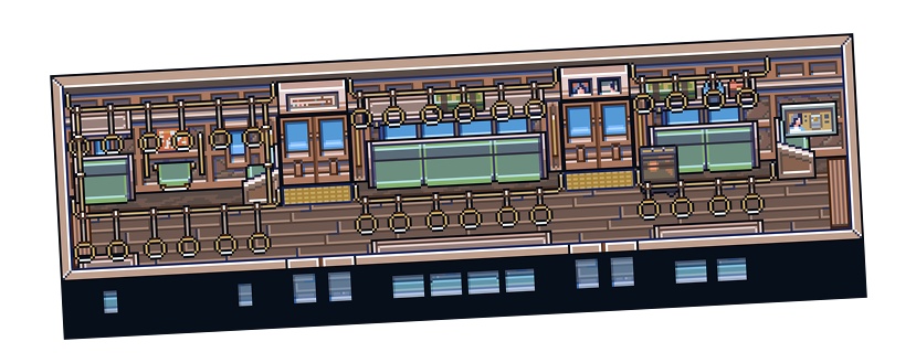 ザ・日本コレクション: 電車の中(ゲーム素材)