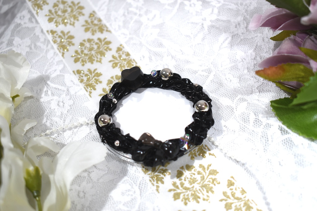 缶バッチカバー 約57mm対応カバー ブラック