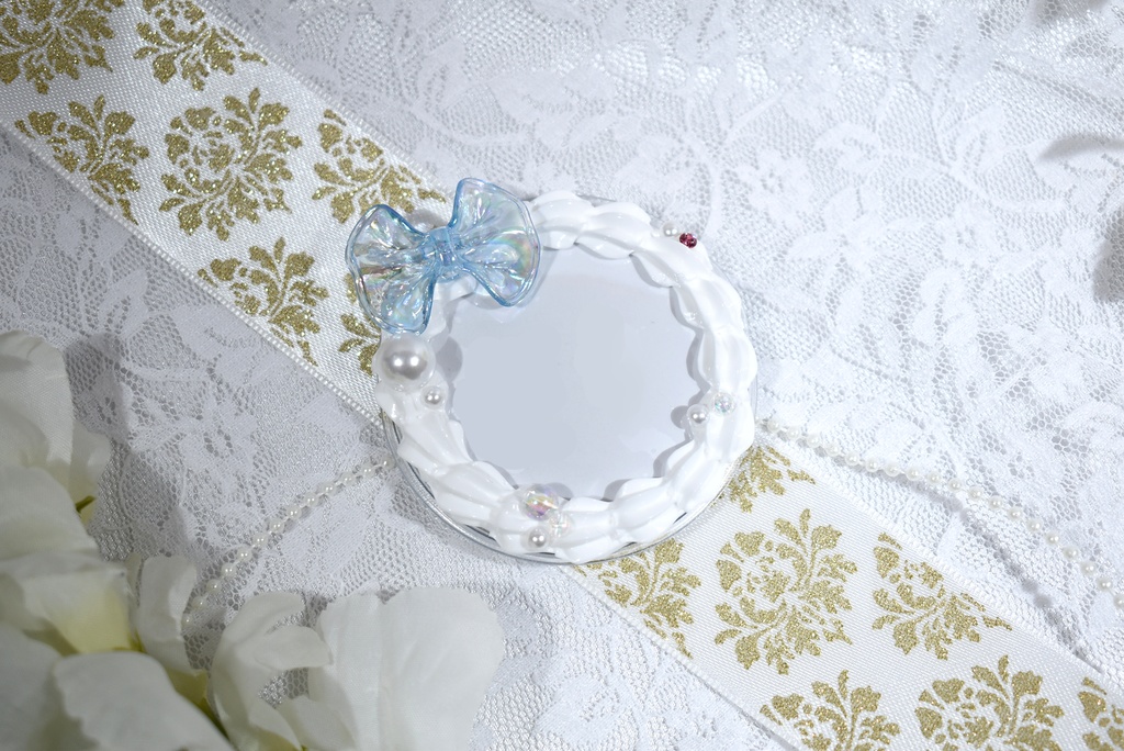 缶バッチカバー 約57mm対応カバー ホワイト