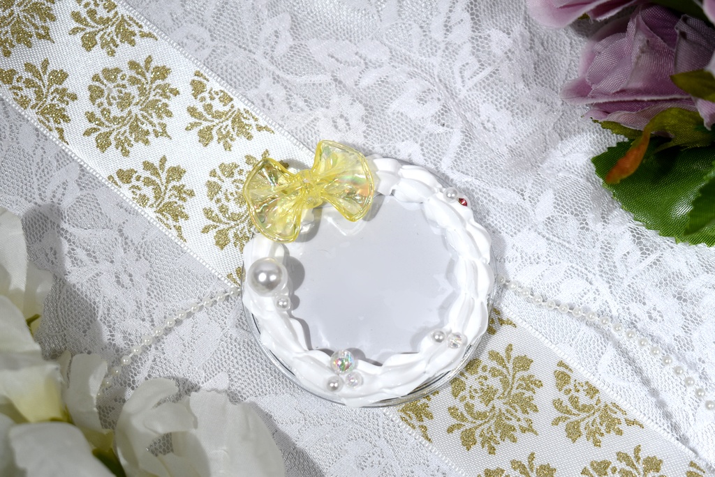 缶バッチカバー 約57mm対応カバー ホワイト