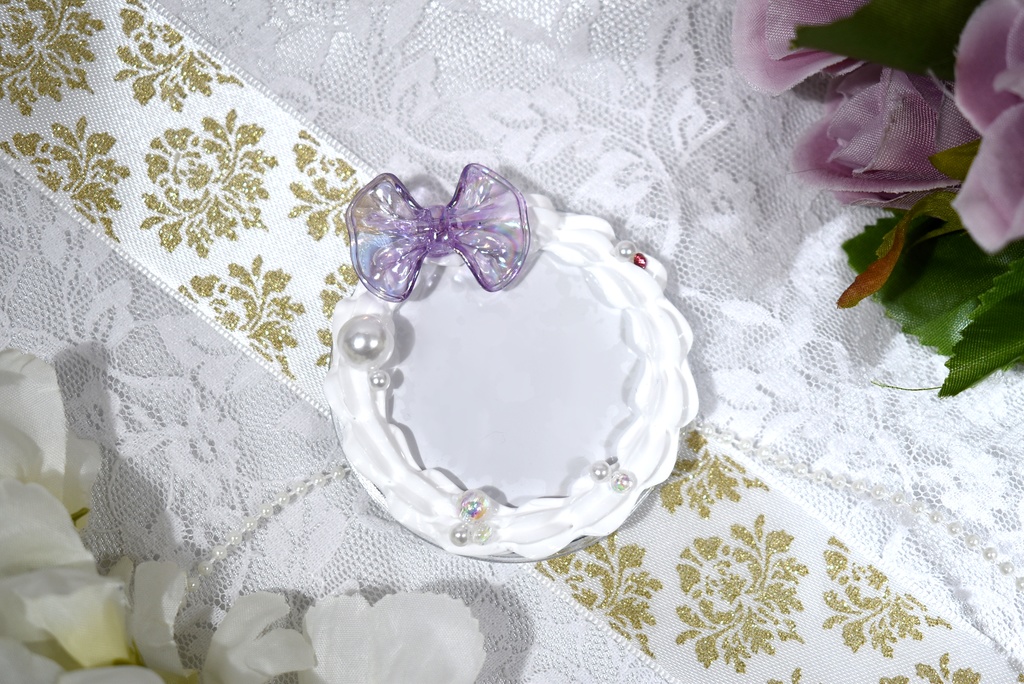 缶バッチカバー 約57mm対応カバー ホワイト