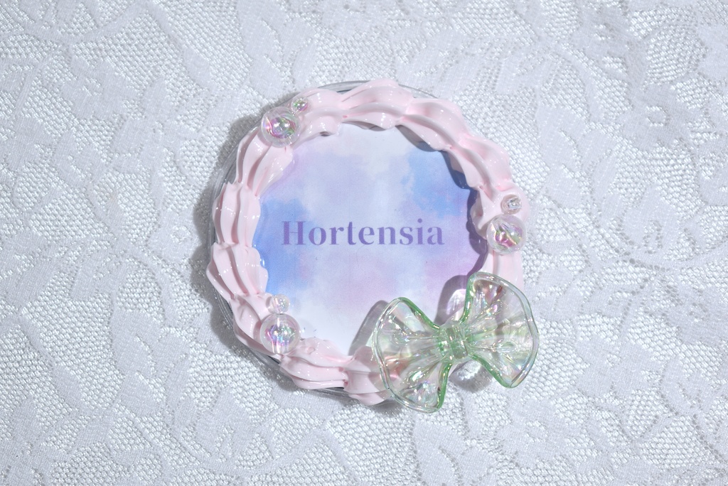 缶バッチカバー 約57mm対応カバー ピンク