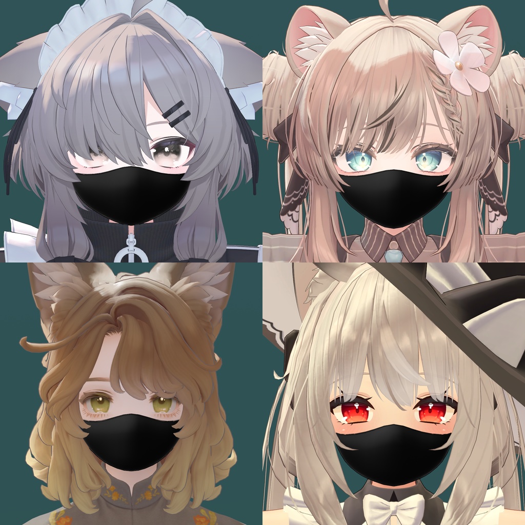 【FREE | 20 AVATARS】Simple Facemask