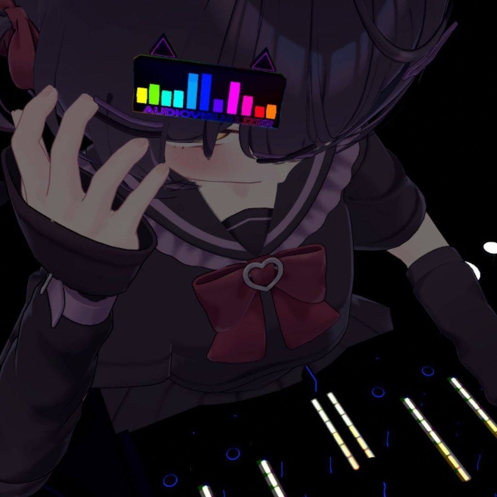 【3Dモデル期間限定無料】オーディオビジュアライザーへアピン 【MA対応】【半額セール中】
