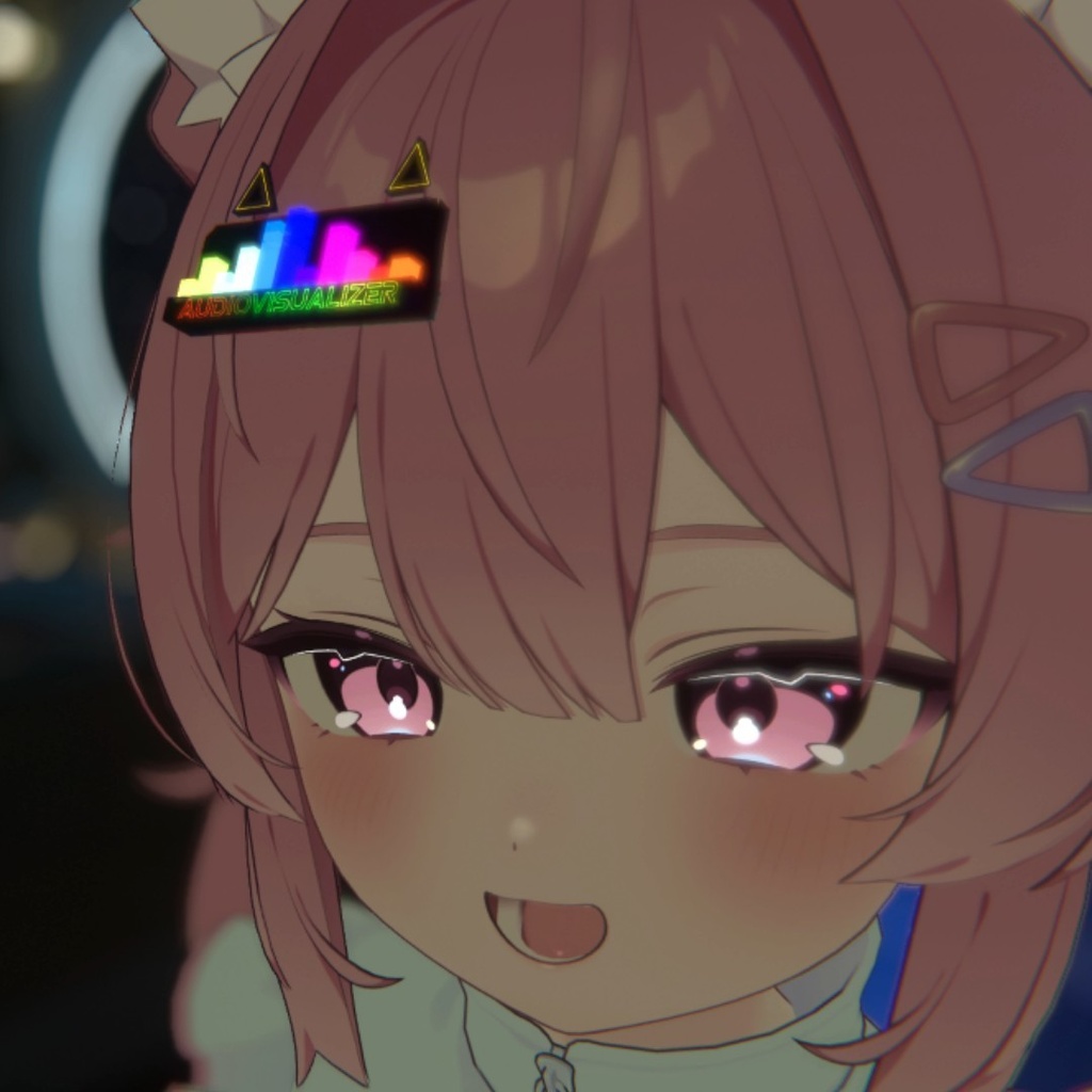 【3Dモデル期間限定無料】オーディオビジュアライザーへアピン 【MA対応】【半額セール中】