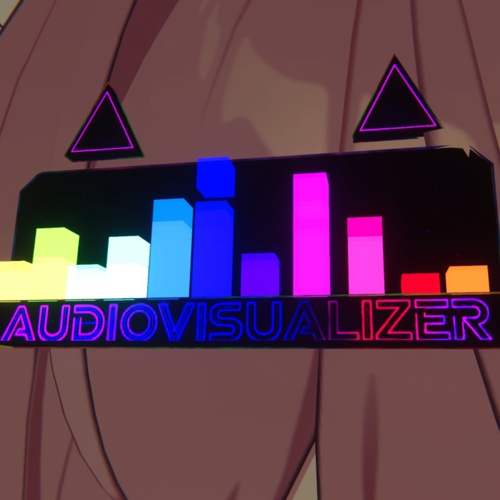【3Dモデル期間限定無料】オーディオビジュアライザーへアピン 【MA対応】【半額セール中】