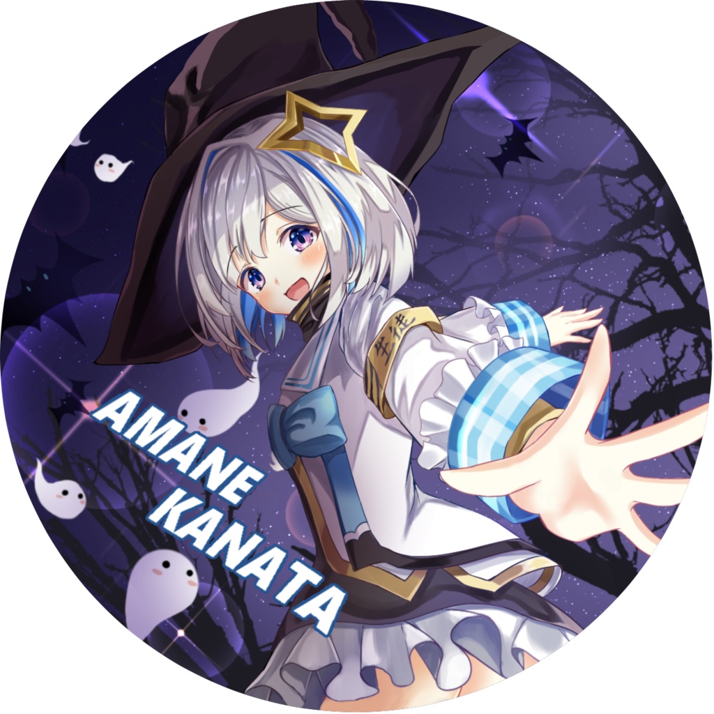 ホロライブ魔法少女ホロウィッチトレーディング缶バッジ天音かな