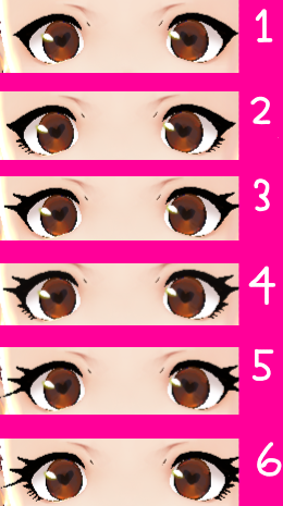 ★6 FREE VRoid Eyeline Textures★ Bly's Vroid Eyelines set NO.1 - irl