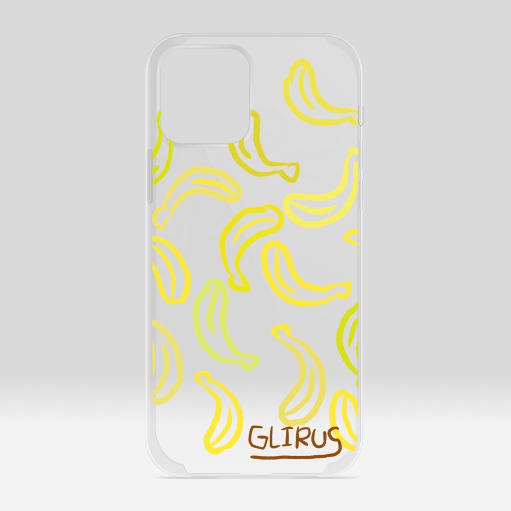 GLIRUS バナナの民のためのiphoneクリアケース