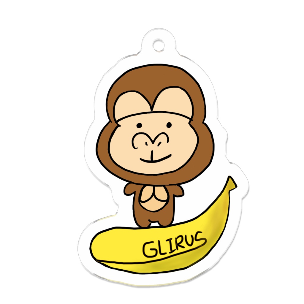 GLIRUS ゴリラアクリルストラップ