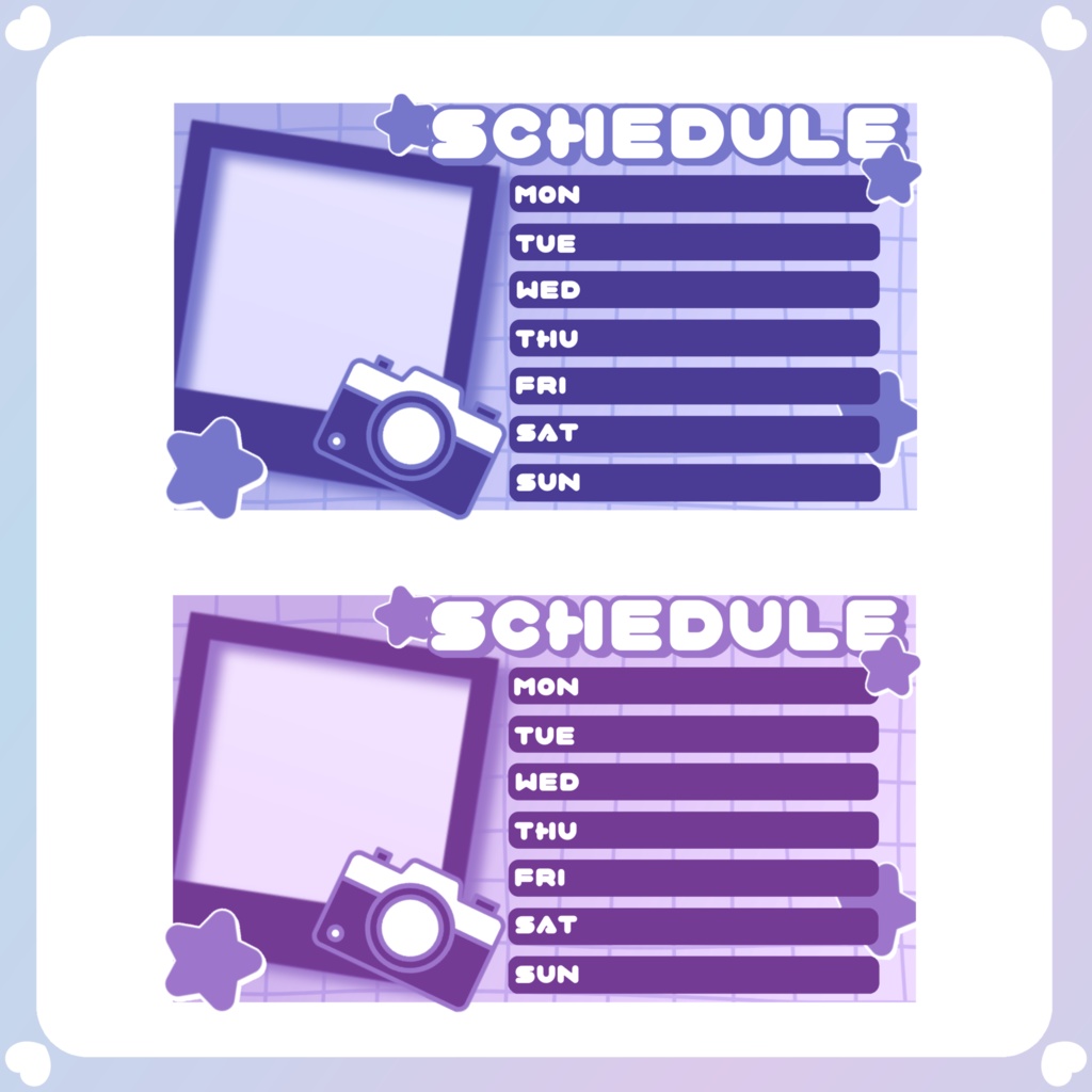 【配信素材】⑥週間スケジュール